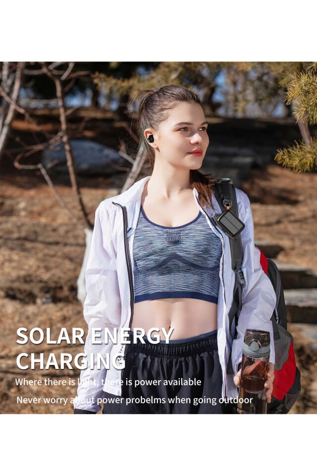 Choetech Güneş Enerjili, Suya Dayanıklı, Gürültü Engelleme Özellikli Tws Kulaklık