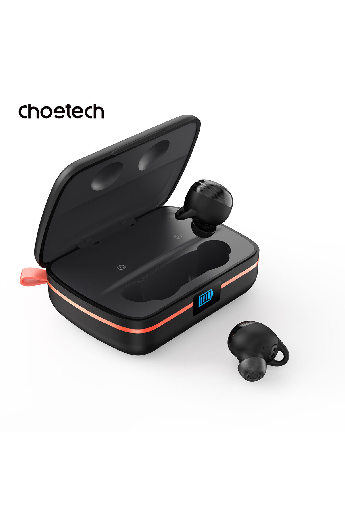 Choetech Güneş Enerjili, Suya Dayanıklı, Gürültü Engelleme Özellikli Tws Kulaklık