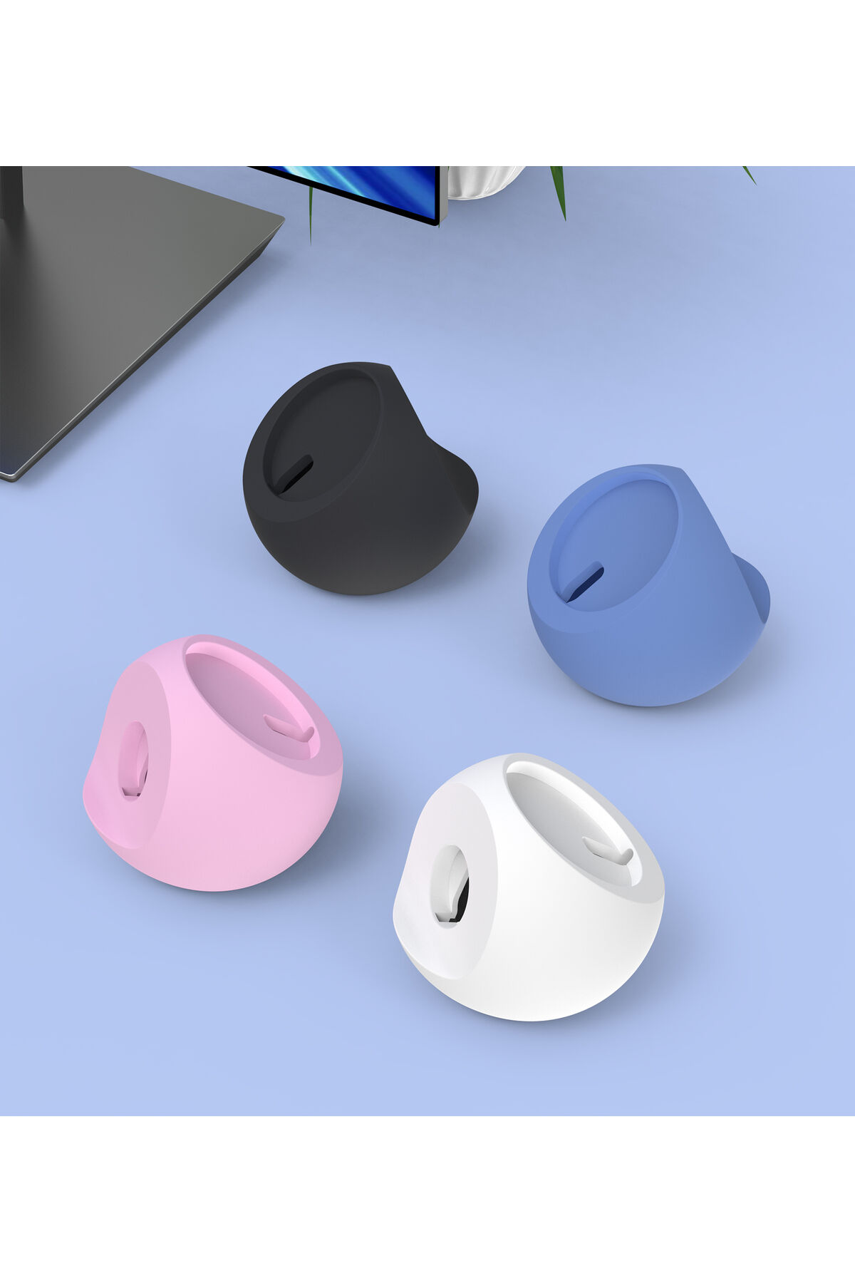 2'si 1 arada iPhone ve iWatch Silikon Standı (H050)