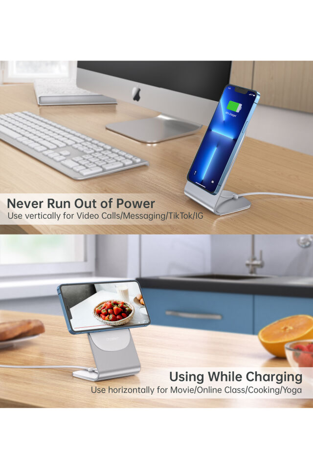 Choetech Manyetik Kablosuz Şarj Cihazı/Tutucu (H047 T517)
