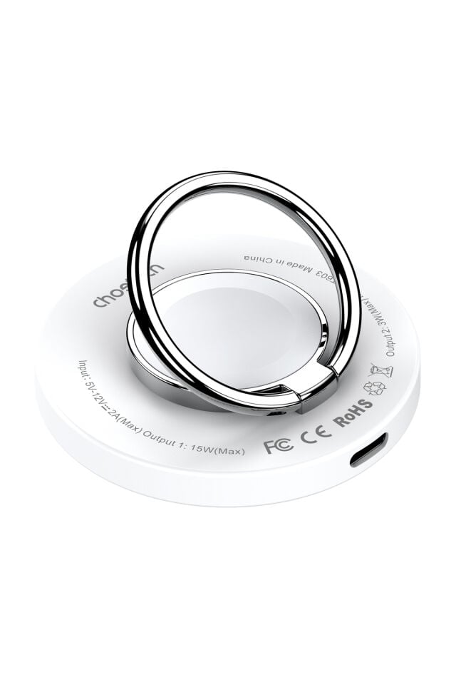 Choetech Magsafe/ Manyetik 3'ü 1 Arada Halka Tutucu -15w Kablosuz Hızlı Şarj Cihazı (T603-F)